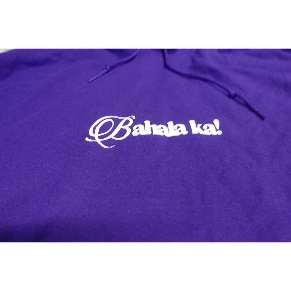 Kng Studios Bahala ka!‎ Men's Size 2XL Purple Pull Over Hoodie Sweatshirt
